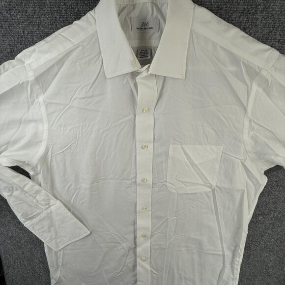 Brooks Brothers Non Iron Button Up Shirt Long Sleeve Men White 15.5 32 Woven ** - Picture 2 of 16